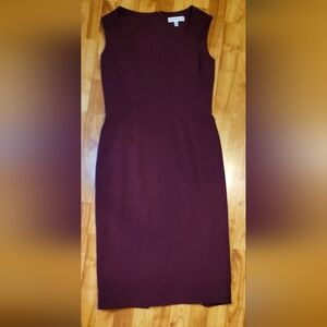 Dress The Population Elegant Burgundy Sleeveless Dress